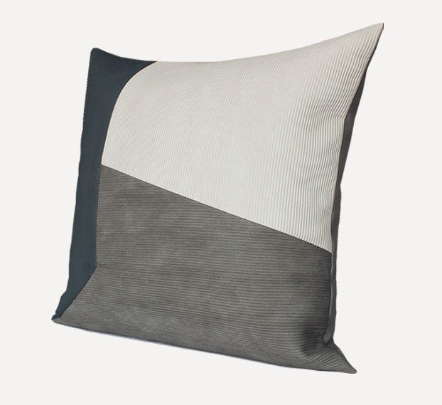 Large Modern Throw Pillows, Decorative Throw Pillow for Couch, Blue Grey Modern Sofa Pillows, Decorative Throw Pillows for Living Room, Large Square Pillows