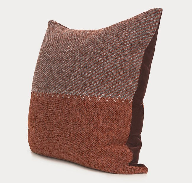 Orange Square Throw Pillows, Simple Modern Throw Pillow for Couch, Decorative Pillows for Interior Design, Modern Sofa Pillow Covers