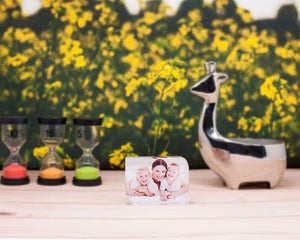 3d photo Crystal Photo Frame Corners and Curves Ornament, Clear photo crystal with Customized Photo, wedding gift ktclubs.com