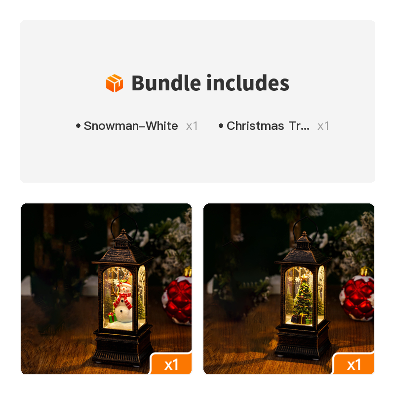 1pc Christmas Night Lamp, Christmas Lanterns, Home Decoration, Ideal Gifts, 5.5in/14cm*1.96in/5cm*1.96in/5cm