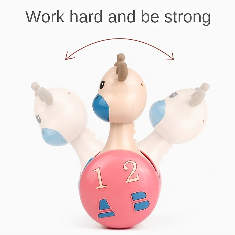 Crawling Early Education Tumbler Fawn, 3-6-9-12 Months Old Baby Learning To Crawl Children's Vocal Music Toys