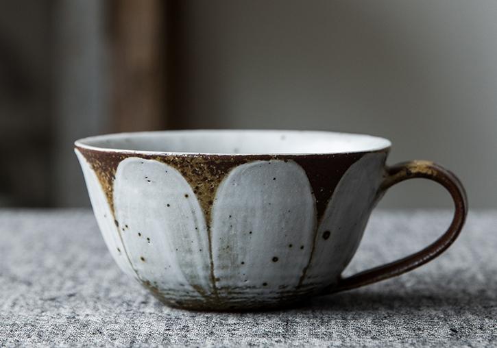 Cappuccino Coffee Mug, Daisy Flower Pattern Coffee Cup, Breakfast Milk Cups, Latte Coffee Cup, Tea Cup, Coffee Cup and Saucer Set