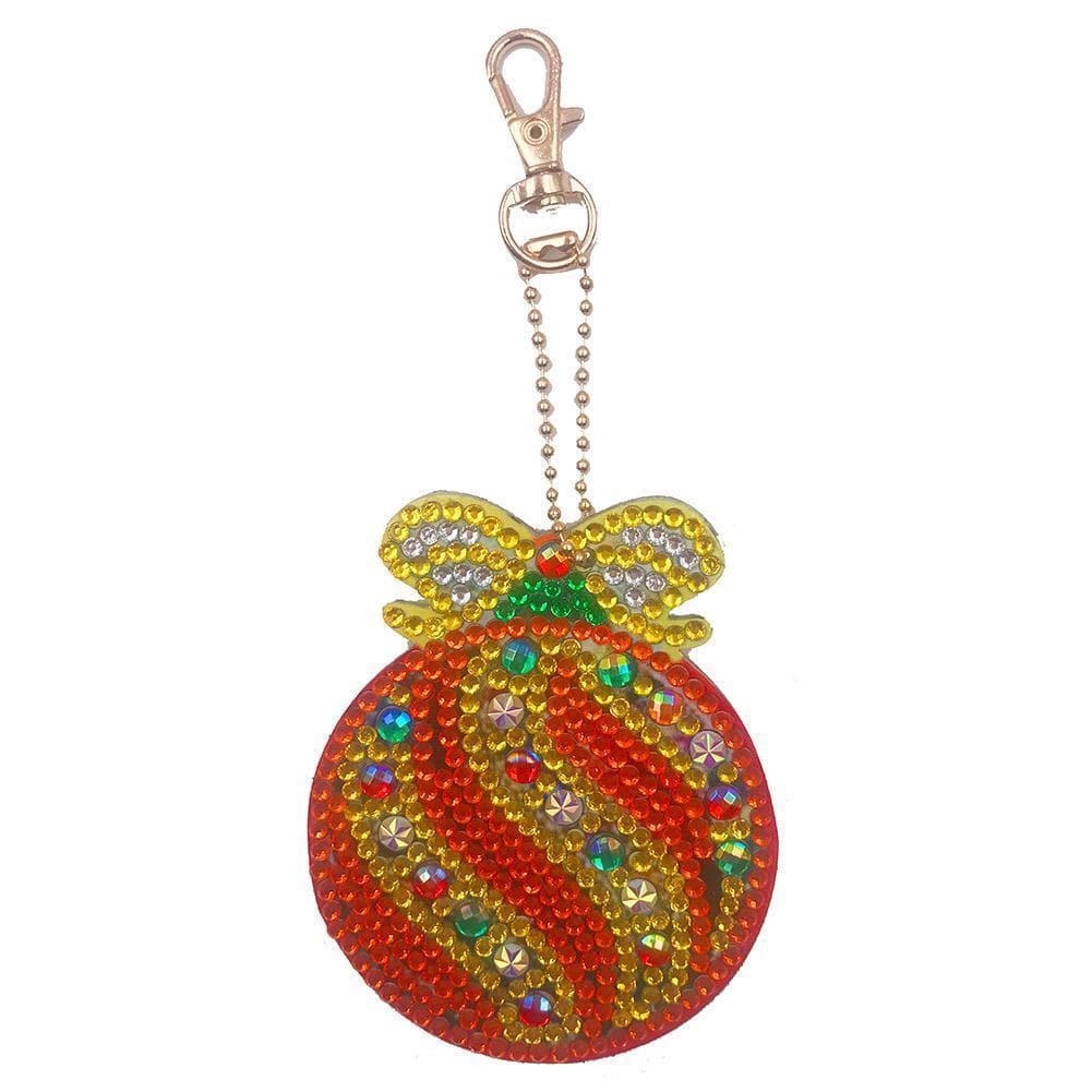 4pcs DIY Christmas Full Drill Special Shaped Diamond Keychain ktclubs.com