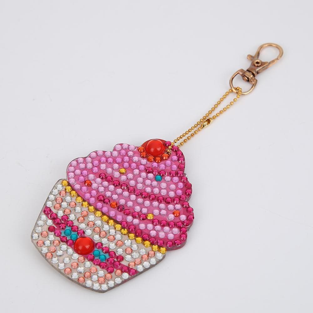 4pcs DIY Full Drill Special Shaped Diamond Keychain ktclubs.com