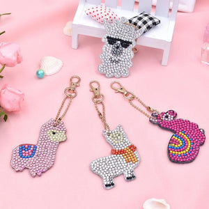 4pcs/Set DIY Animal Diamond Keychain ktclubs.com