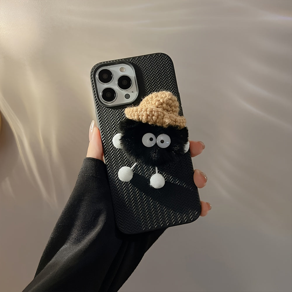 New Autumn And Winter Plush Coalball Lovers All Inclusive Fall Proof Mobile Phone Case