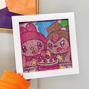5D DIY Diamond Painting-Special-shaped Sanrio Yugui dog Melody(With box) ktclubs.com