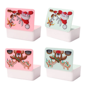 5D DIY Diamond Painting Tissue Box Home Christmas Decoration Diamond Painting Paper Case Special Shaped Drill Storage Box Gift ktclubs.com