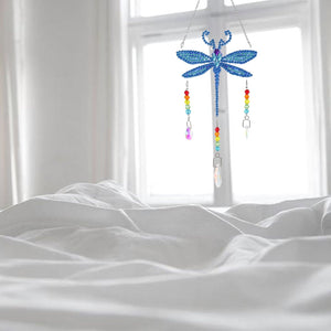 5D DIY Special Shaped Wind Chimes-Dragonfly ktclubs.com