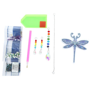 5D DIY Special Shaped Wind Chimes-Dragonfly ktclubs.com