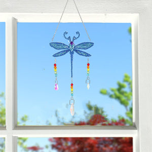 5D DIY Special Shaped Wind Chimes-Dragonfly ktclubs.com