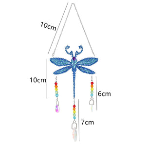 5D DIY Special Shaped Wind Chimes-Dragonfly ktclubs.com