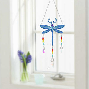 5D DIY Special Shaped Wind Chimes-Dragonfly ktclubs.com