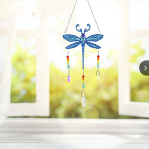 5D DIY Special Shaped Wind Chimes-Dragonfly ktclubs.com