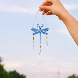 5D DIY Special Shaped Wind Chimes-Dragonfly ktclubs.com