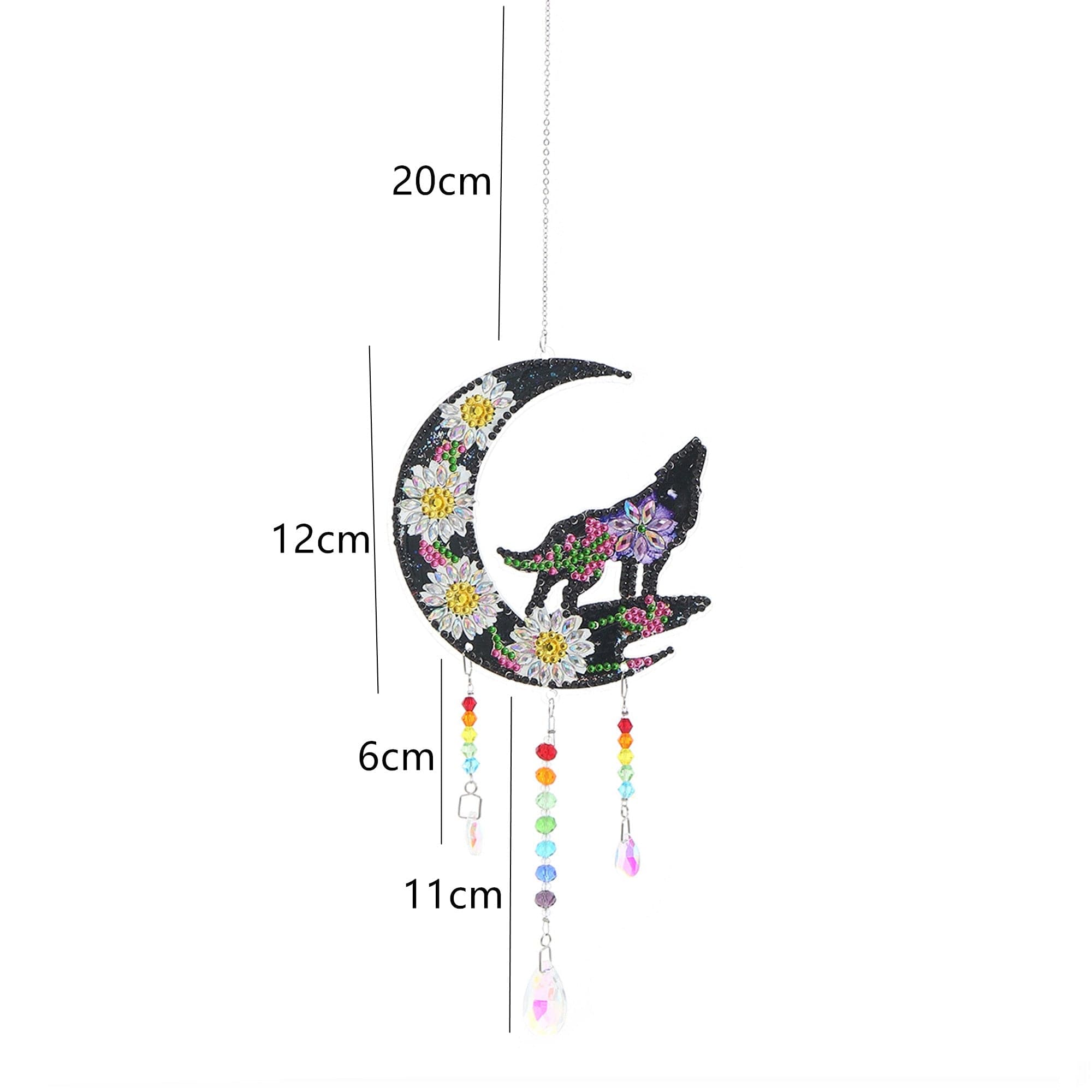 5D DIY Special Shaped Wind Chimes-Moon Chrysanthemum ktclubs.com