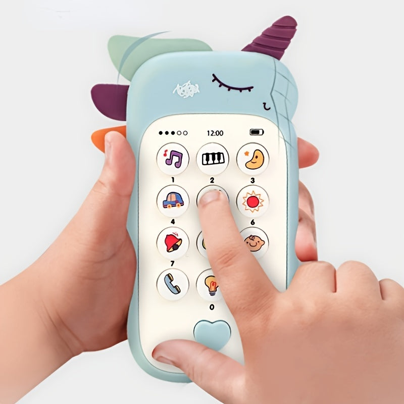 Baby Phone Toy Music Sound Telephone Sleeping Toys With Teether Simulation Phone Kids Infant Early Educational Toy, Gifts For Kids