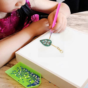 5pcs Christmas Bell DIY Full Drill Special Shaped Diamond Keychain ktclubs.com