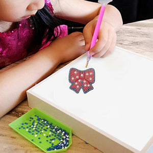 5pcs Christmas DIY Full Drill Special Shaped Diamond Keychain ktclubs.com