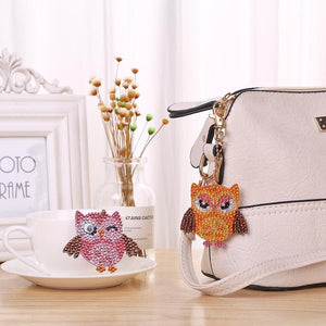 5pcs DIY Bird Full Drill Special Shaped Diamond Keychain ktclubs.com