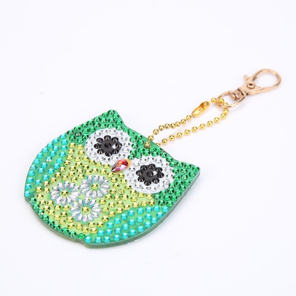 5pcs DIY Bird Full Drill Special Shaped Diamond Keychain ktclubs.com
