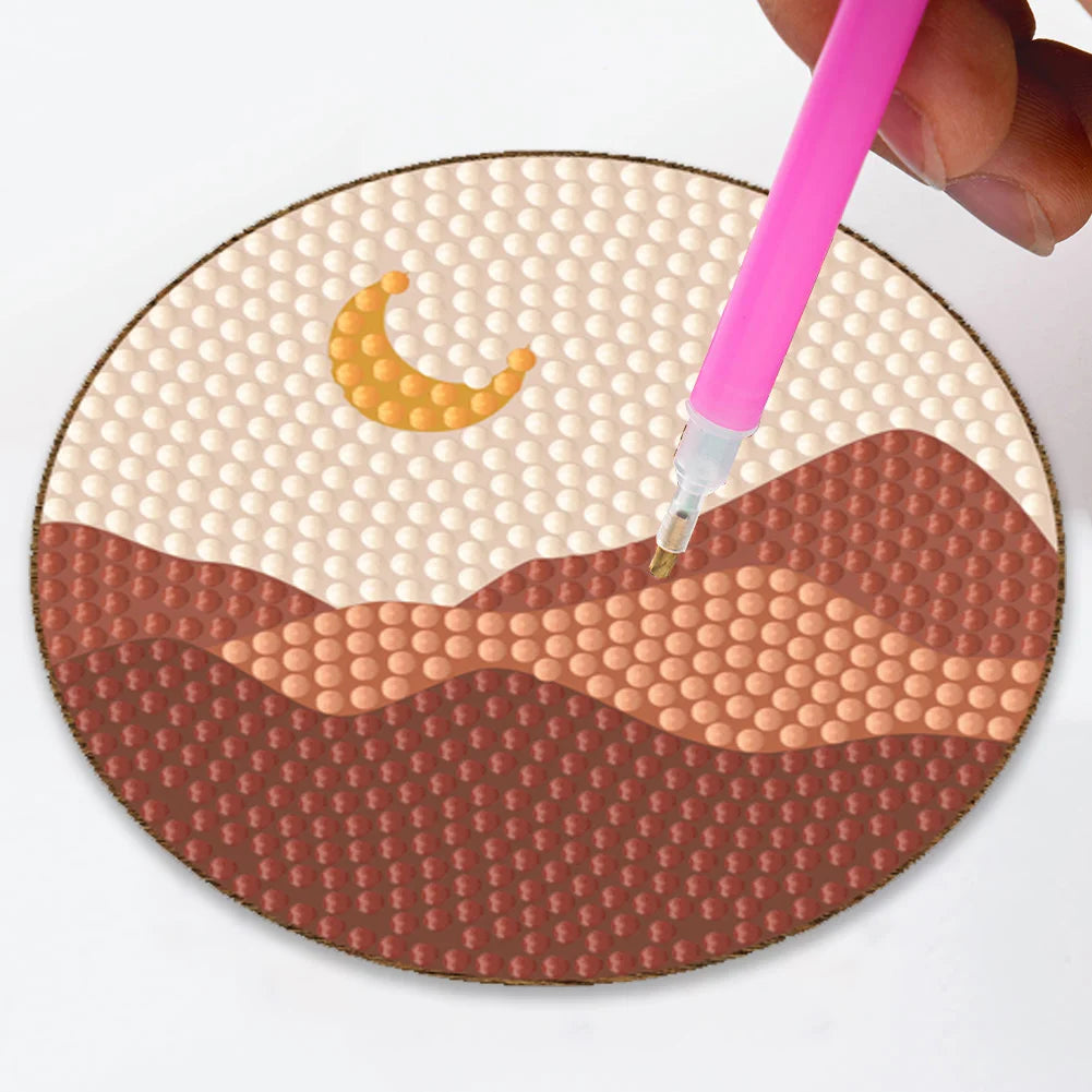 6 sunrise and sunset diy diamond painting coasters ktclubs.com