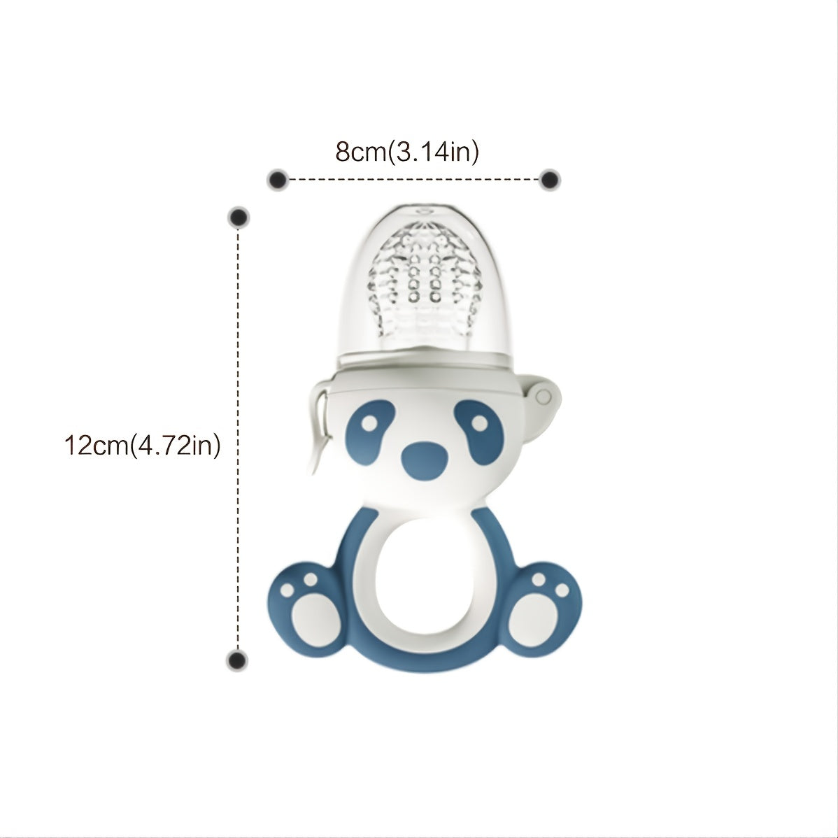 Baby Bear Shape Soothing Teether Fruit Complementary Feeder