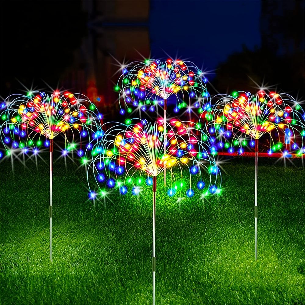 Solar Fireworks Lights, 60/150/200 LED, Outdoor DIY Solar Lights, Garden Decorative Lights, Waterproof Fairy Lights, Lawn Lights