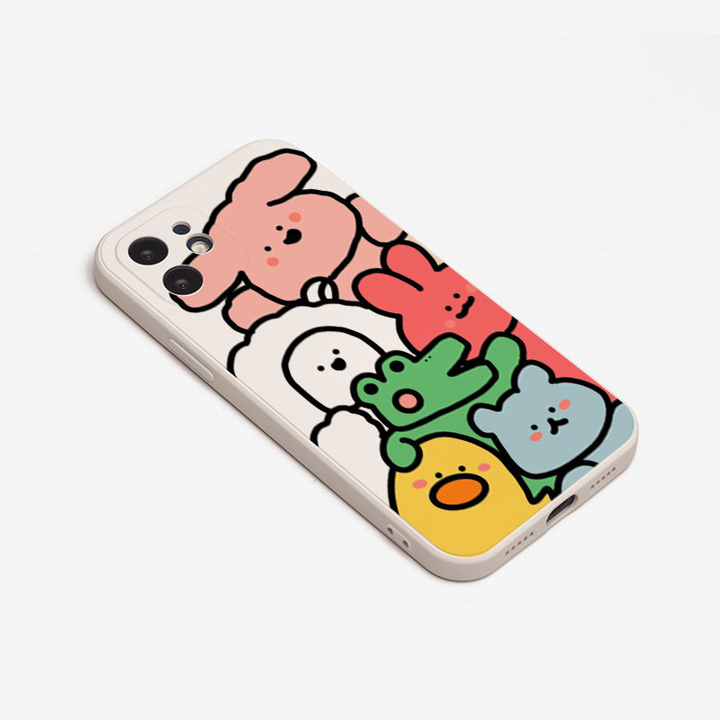 Cute Animal Mobile Phone Case For IPhone 13 12