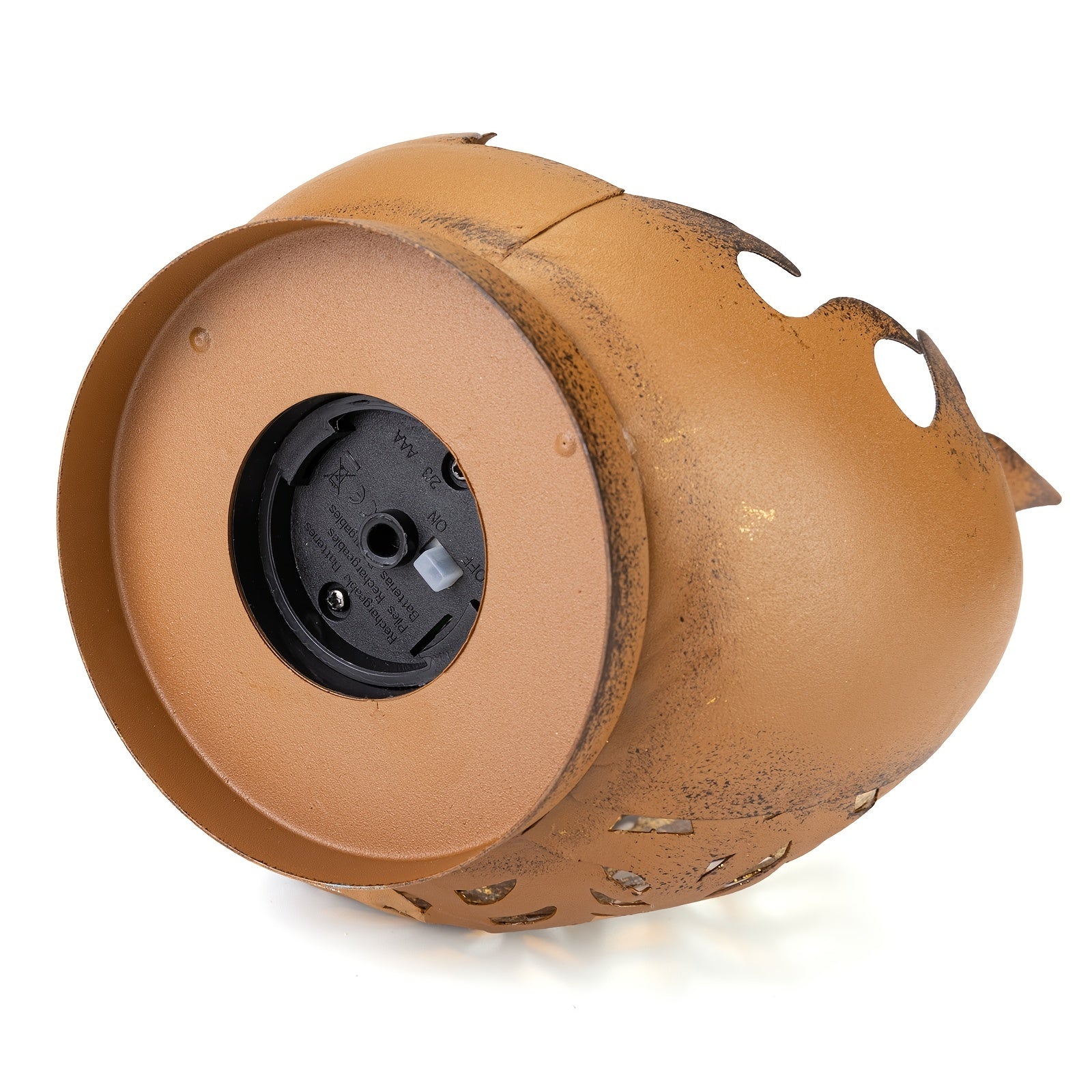 Solar lamp - decorative crackle glass for patio, outdoor waterproof lamp for lawn