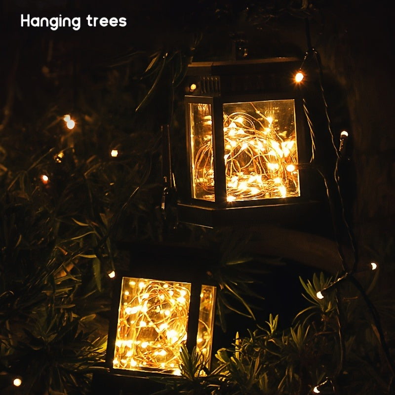 Solar Led Lamp, Creative 30 Lights Waterproof Park Decoration For Outdoor Courtyard, Balcony, Villa, Terrace, Home Hanging Lamp