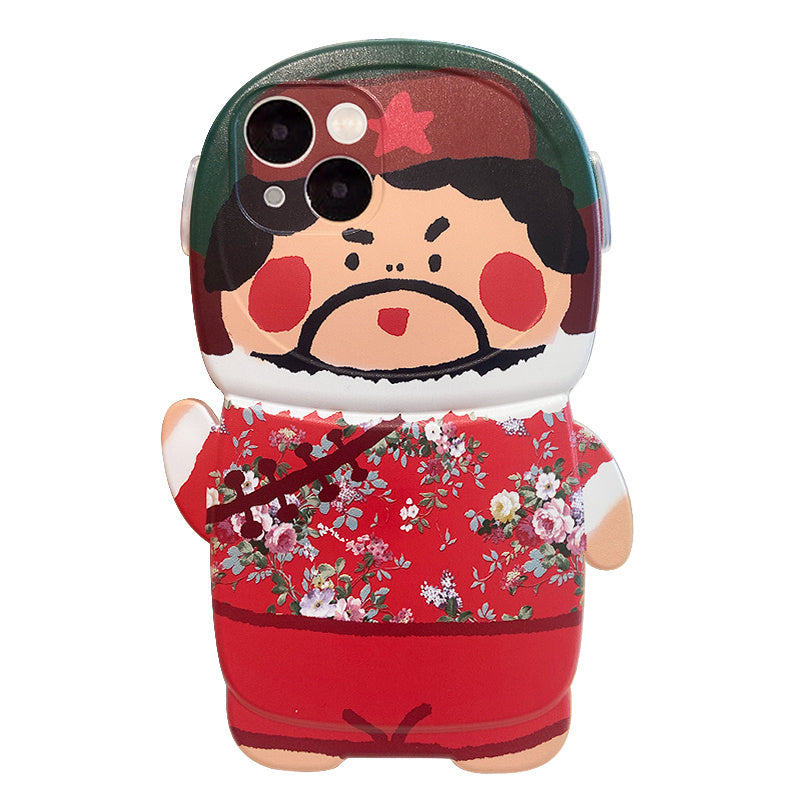 Creative Silicone Phone Case With Northeasterners Pattern