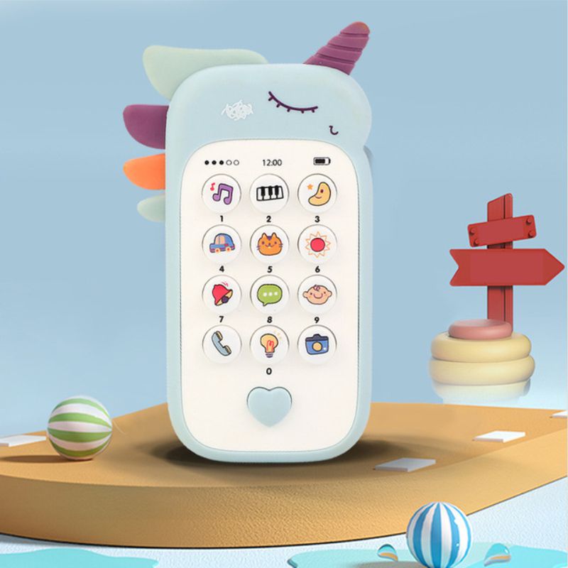 Baby Phone Toy Music Sound Telephone Sleeping Toys With Teether Simulation Phone Kids Infant Early Educational Toy, Gifts For Kids