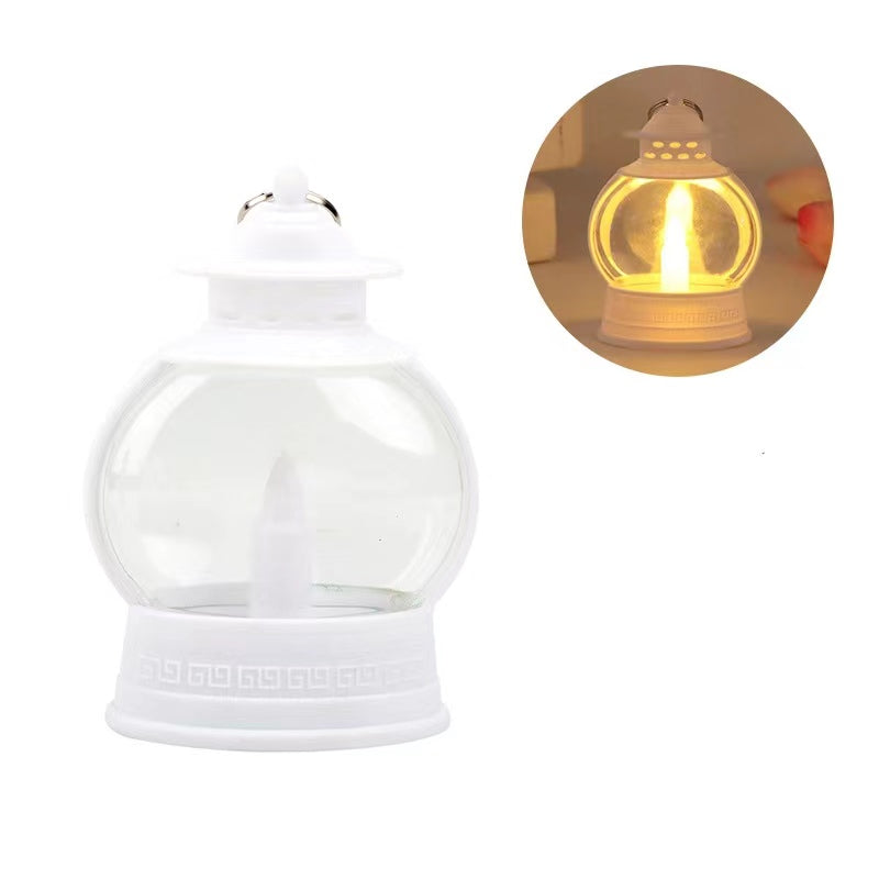 1pc Vintage Creative Candle Table Lamp, Lantern Garden Decorative Light