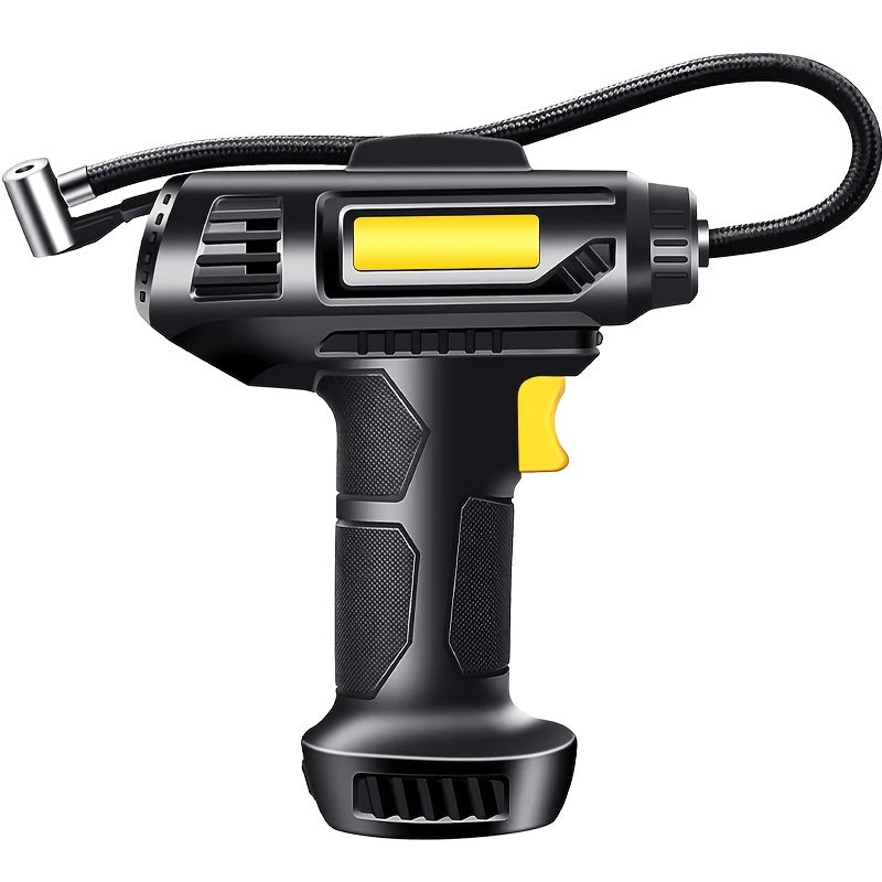 120W Portable Car Air Compressor, Wired/Wireless Handheld Car Inflatable Pump Electric,Automobiles Tire Inflator With LED Light For Car