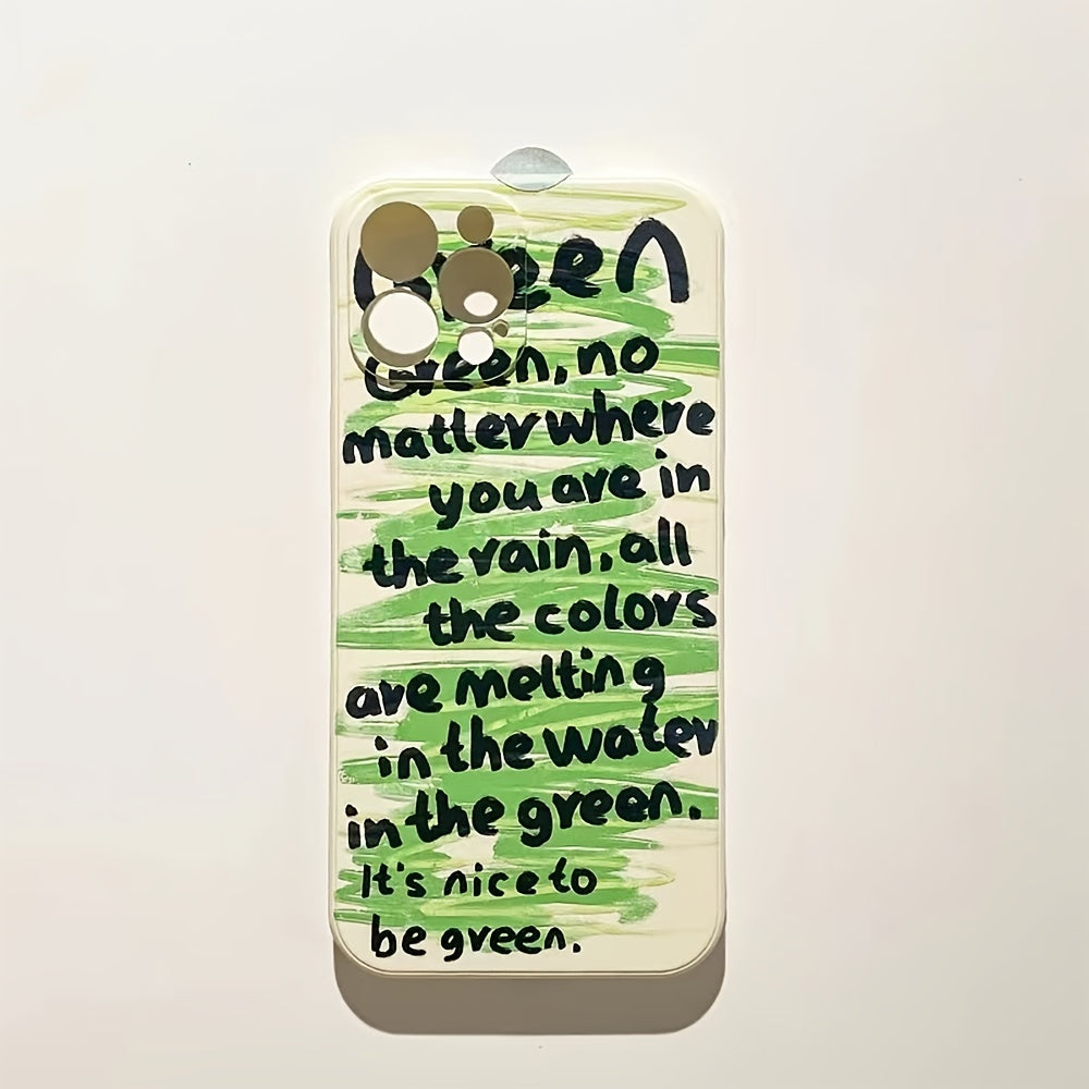 Simple Ins Style Cell Phone Case With English Letters