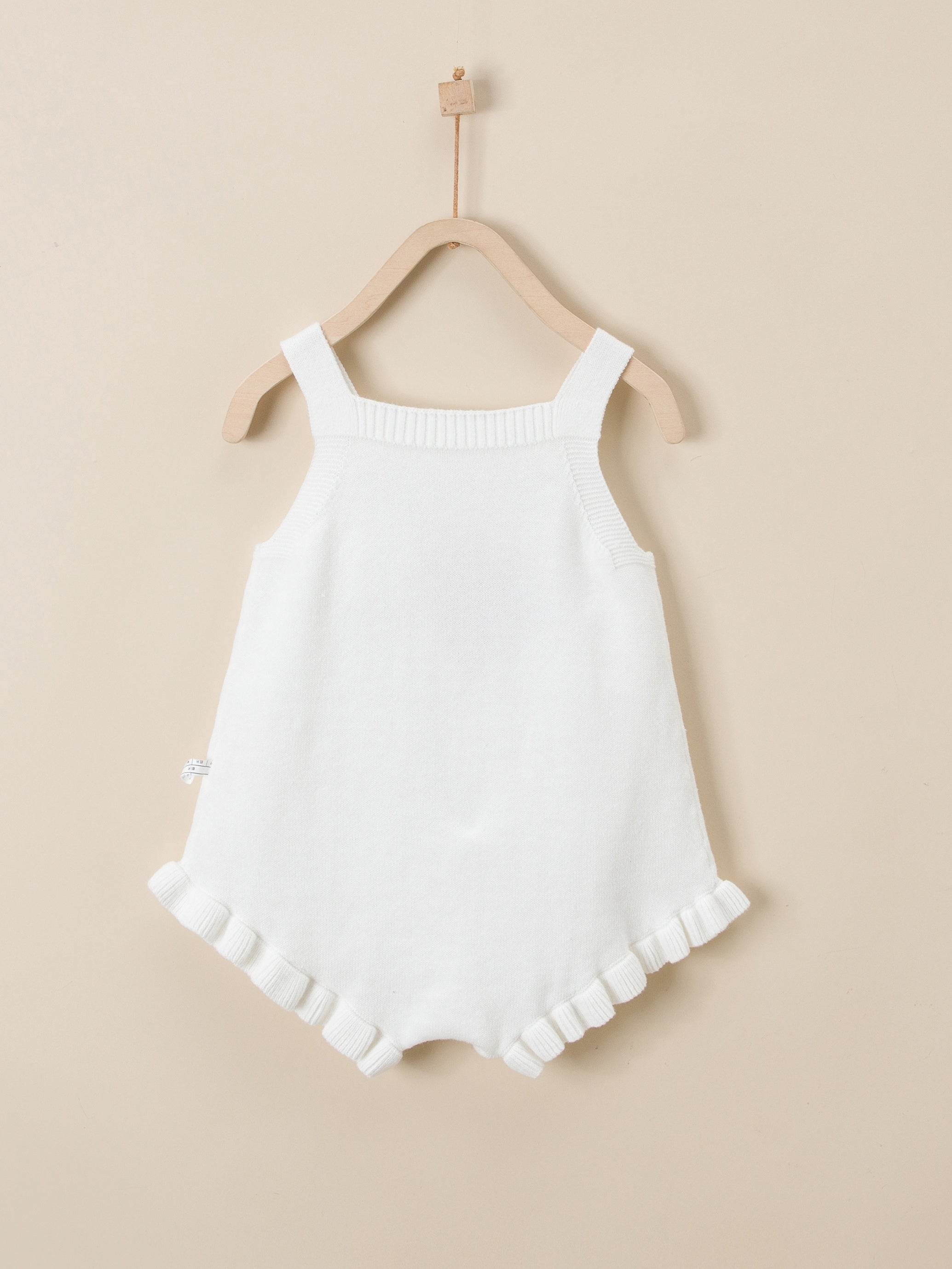 Baby Girls Rainbow Print Romper, Knit Sleeveless Bodysuit Onesie Baby Clothes