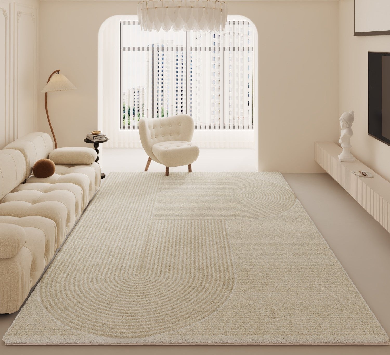 Soft Modern Rug for Living Room, Bedroom Floor Rugs, Geometric Contemporary Rugs for Dining Room, Large Modern Rugs for Living Room