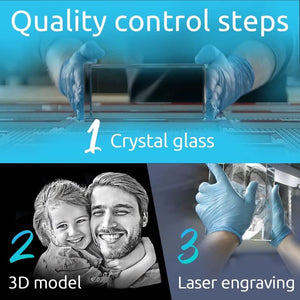 ArtPix 3D Crystal Photo, Personalized Mothers Day Gift for Mom, Dad, Men, Women, Customized Laser Etched Picture, Engraved Rectangle Crystal ktclubs.com