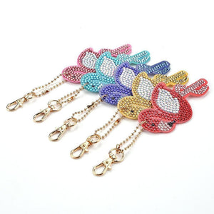 Bird 5pcs Full Drill Special Shaped Diamond Keychain ktclubs.com