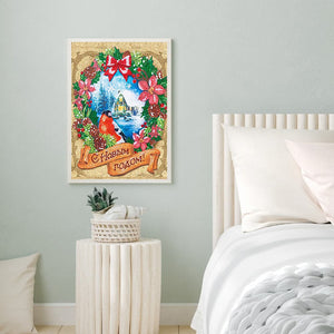 Bird Wreath-Partial Special Shaped Diamond Painting 30*40CM ktclubs.com