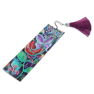 Butterfly DIY Special Shaped Diamond Leather Tassel Bookmark ktclubs.com