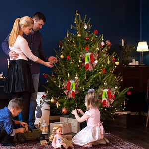 Christmas Elf Leg Garland Christmas Burlap Wreath Holiday Decoration ktclubs.com