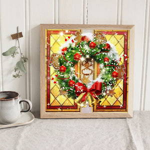 Christmas Wreath-Full Round Diamond Painting 30*30CM ktclubs.com