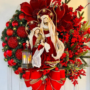 Christmas Wreath for Front Door, Door Swag, Wreath, Holiday Wreath, Winter Wreath for Front Door, Farmhouse Wreath, Modern, Rustic Wreath ktclubs.com