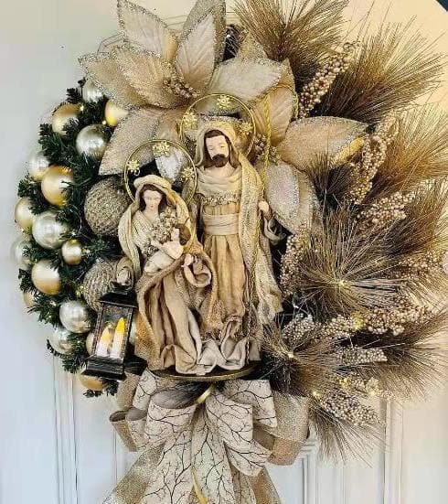 Christmas Wreath for Front Door, Door Swag, Wreath, Holiday Wreath, Winter Wreath for Front Door, Farmhouse Wreath, Modern, Rustic Wreath ktclubs.com