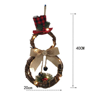 Christmas decoration supplies Christmas LED snowman Christmas wreath wreath ktclubs.com