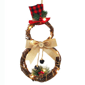 Christmas decoration supplies Christmas LED snowman Christmas wreath wreath ktclubs.com
