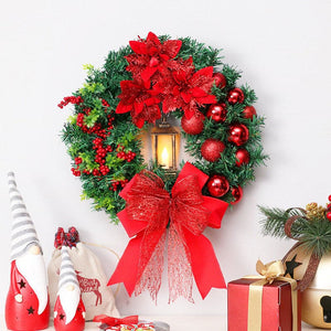 Christmas decorations hanging door hanging 40cm divine Christmas wreath hanging with lights ktclubs.com