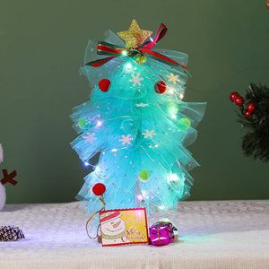 Christmas decorations mesh glowing Christmas tree diy material package ktclubs.com